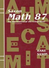 Math 87 : An Incremental Development 2nd