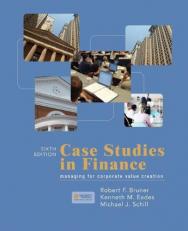 Case Studies in Finance 6th