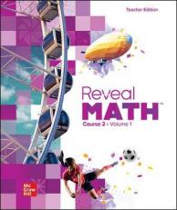 Reveal Math, Course 2 Volume 1, Teacher Edition, c. 2020, 9780078997235, 0078997232