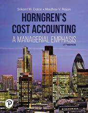 Horngren's Cost Accounting (subscription) 17th