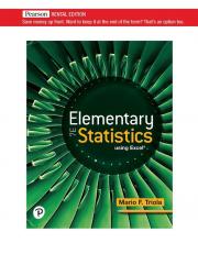 Elementary Statistics Using Excel (subscription) 7th