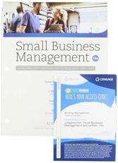 Bundle: Small Business Management: Launching and Growing Entrepreneurial Ventures, Loose-Leaf Version, 19th + MindTap with Live Plan, 1 Term Printed Access Card
