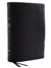 NKJV Reference Bible, Wide Margin Large Print, Premium Goatskin Leather, Premier Collection, Red Letter, Comfort Print : Holy Bible, New King Jame 
