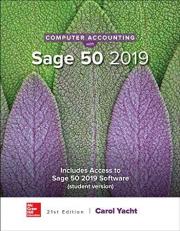 Computer Accounting with Sage 50 2019 21st