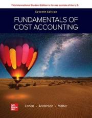 Fundamentals of Cost Accounting 7th