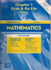 Mathematics Course 2: Chapter 1- 12 Grab & Go File