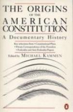 The Origins of the American Constitution : A Documentary History 