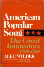 American Popular Song : The Great Innovators, 1900-1950 