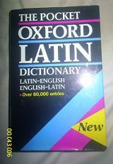 The Pocket Oxford Latin Dictionary 2nd