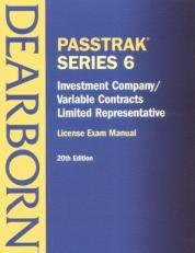 PassTrak Series 6, Investment Company/Variable Contracts Limited Representative