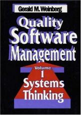 Quality Software Management Vol. 1 : Systems Thinking 