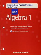Holt Algebra 1 : Homework and Practice Workbook Teachers Guide