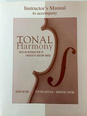 Instructor's Manual to Accompany Tonal Harmony with an Introduction to Twentieth-century Music