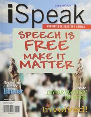 iSpeak: Public Speaking for Contemporary Life:  Annotated Instructors Edition 