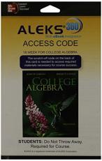 ALEKS 360 Access Card (18 Weeks) for College Algebra