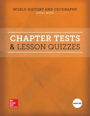 World History and Geography, Early Ages, Chapter Tests & Lesson Quizzes 