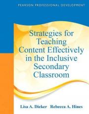 Strategies for Teaching Content Effectively in the Inclusive Secondary Classroom 