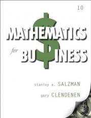 Mathematics for Business 10th