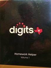 Digits Homework Helper Texas Volume 1 Grade 8