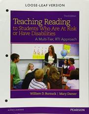 Teaching Reading to Students Who Are at Risk or Have Disabilities : A Multi-Tier, RTI Approach 