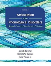 Articulation and Phonological Disorders: Speech Sound Disorders in Children 8th