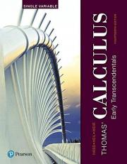 Thomas' Calculus : Early Transcendentals, Single Variable Plus Mylab Math with Pearson EText -- 24-Month Access Card Package