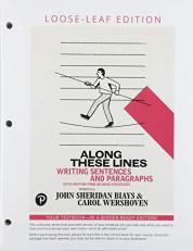 Along These Lines : Writing Sentences and Paragraphs, Books a la Carte Edition 7th