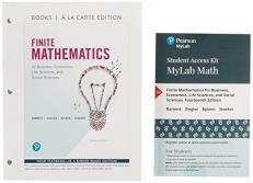 Finite Mathematics for Business, Economics, Life Sciences, and Social Sciences, Books a la Carte, and Mylab Math with Pearson EText -- Title-Specific Access Card Package 14th