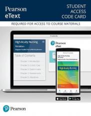 High-Acuity Nursing -- Pearson EText Access Card 7th
