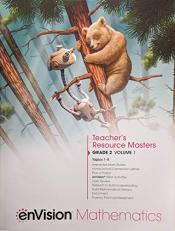 Envision Mathematics, Teacher's Resource Masters, Grade 2 Volume 1, Topics 1-8, C. 2020, 9780134954127, 0134954122