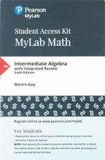 Intermediate Algebra -- Mylab Math with Pearson EText 6th