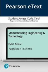 Manufacturing Engineering and Technology Access Card 8th