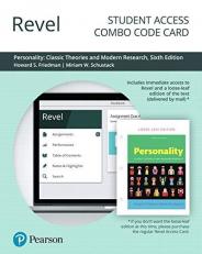 Revel for Personality : Classic Theories and Modern Research -- Combo Access Card 6th