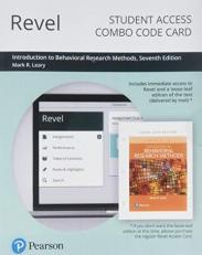 Revel for Introduction to Behavioral Research Methods -- Combo Access Card 7th