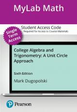 MyLab Math with Pearson eText (up to 18 weeks) Access Code for College Algebra and Trigonometry