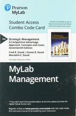 MyLab Management with Pearson EText -- Combo Access Card -- for Strategic Management : A Competitive Advantage Approach. Concepts and Cases 17th