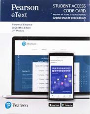Pearson EText for Personal Finance -- Access Card 7th