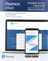 Pearson EText for Fundamentals of Management -- Access Card 11th