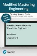 Modified Mastering Engineering with Pearson EText -- Access Card -- for Introduction to Materials Science for Engineers 9th