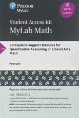 MyLab Math -- 18 Week Standalone Access Card -- for Corequisite Support Modules for Quantitative Reasoning or Liberal Arts Math