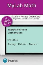 MyLab Math with Pearson EText -- Access Card -- for Interactive Finite Mathematics (18-Weeks)