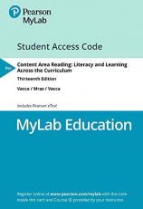 MyLab Education with Pearson EText -- Access Card -- for Content Area Reading : Literacy and Learning Across the Curriculum 13th