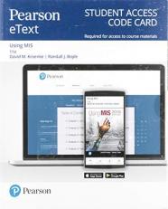 Pearson EText Using MIS -- Access Card 11th