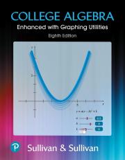 College Algebra Enhanced With Graphing Utilities 8th