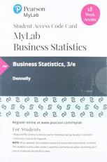 MyLab Statistics with Pearson EText -- 18 Week Standalone Access Card -- for Business Statistics