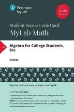 MyLab Math with Pearson EText -- Standalone Access Card -- for Algebra for College Students 8th