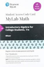 MyLab Math with Pearson EText -- 18 Week Standalone Access Card -- for Introductory Algebra for College Students