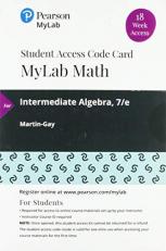 MyLab Math with Pearson EText -- 18 Week Standalone Access Card -- for Intermediate Algebra