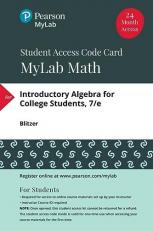 MyLab Math with Pearson EText -- Standalone Access Card -- for Introductory Algebra for College Students 7th