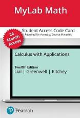 MyLab Math with Pearson EText -- Access Card -- for Calculus with Applications (24 Months)